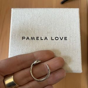 Pamela Love sz 8 Serpent Ring Silver Adjustable